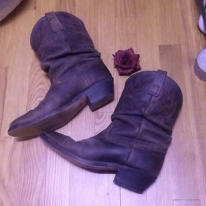 Dingo Slouch Leather Boots 8.5
